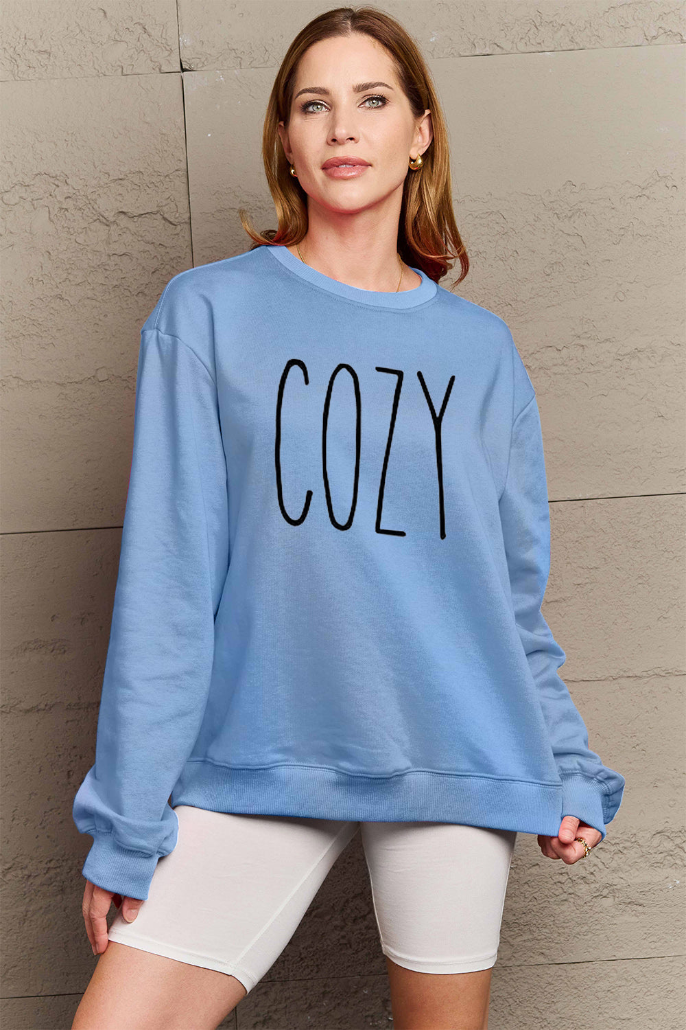 Simply Love Full Size COZY Graphic Sweatshirt - Tantalize Boutique