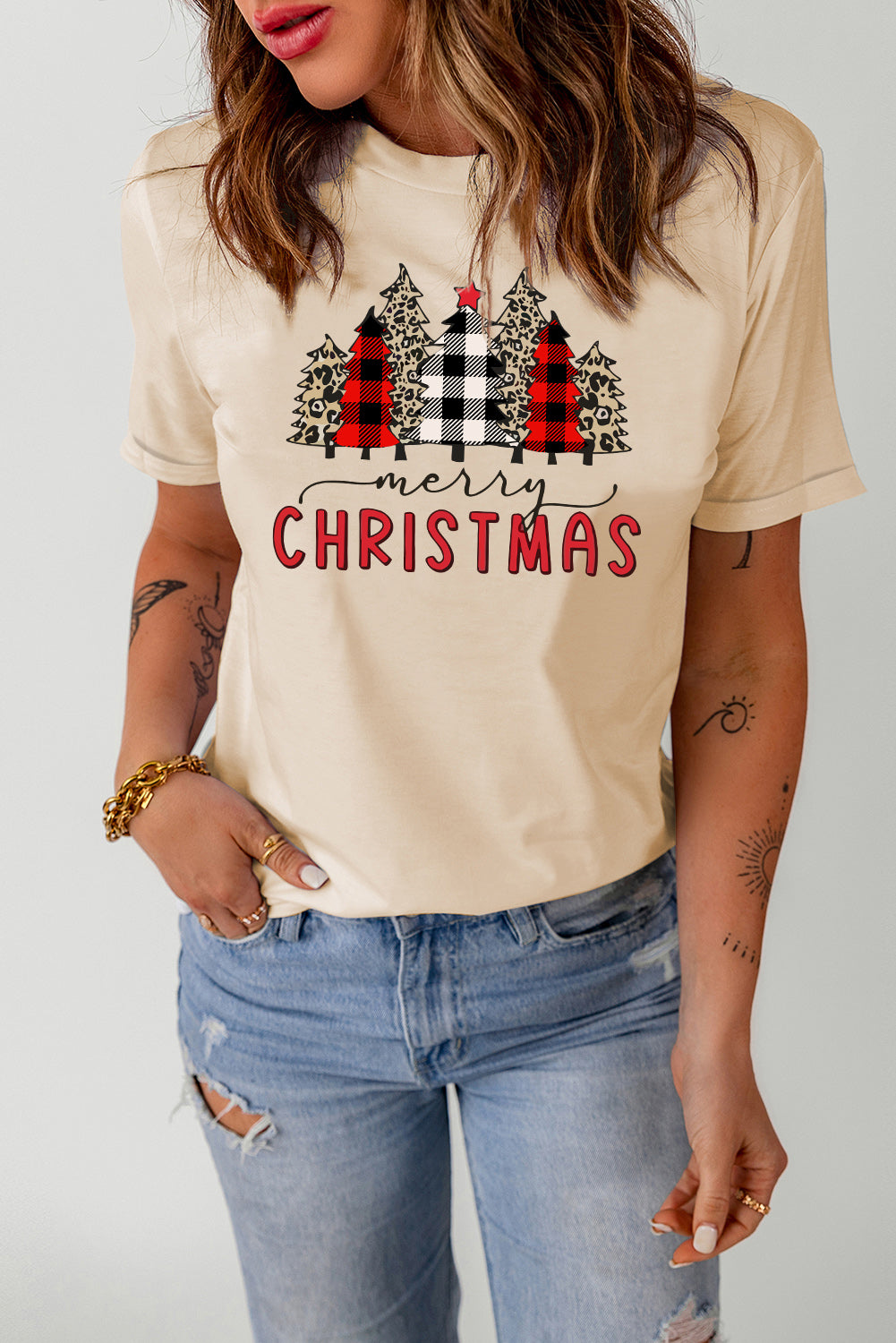 MERRY CHRISTMAS Graphic T-Shirt - Tantalize Boutique