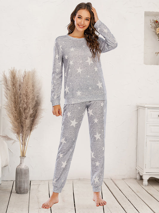 Star Top and Pants Lounge Set - Tantalize Boutique