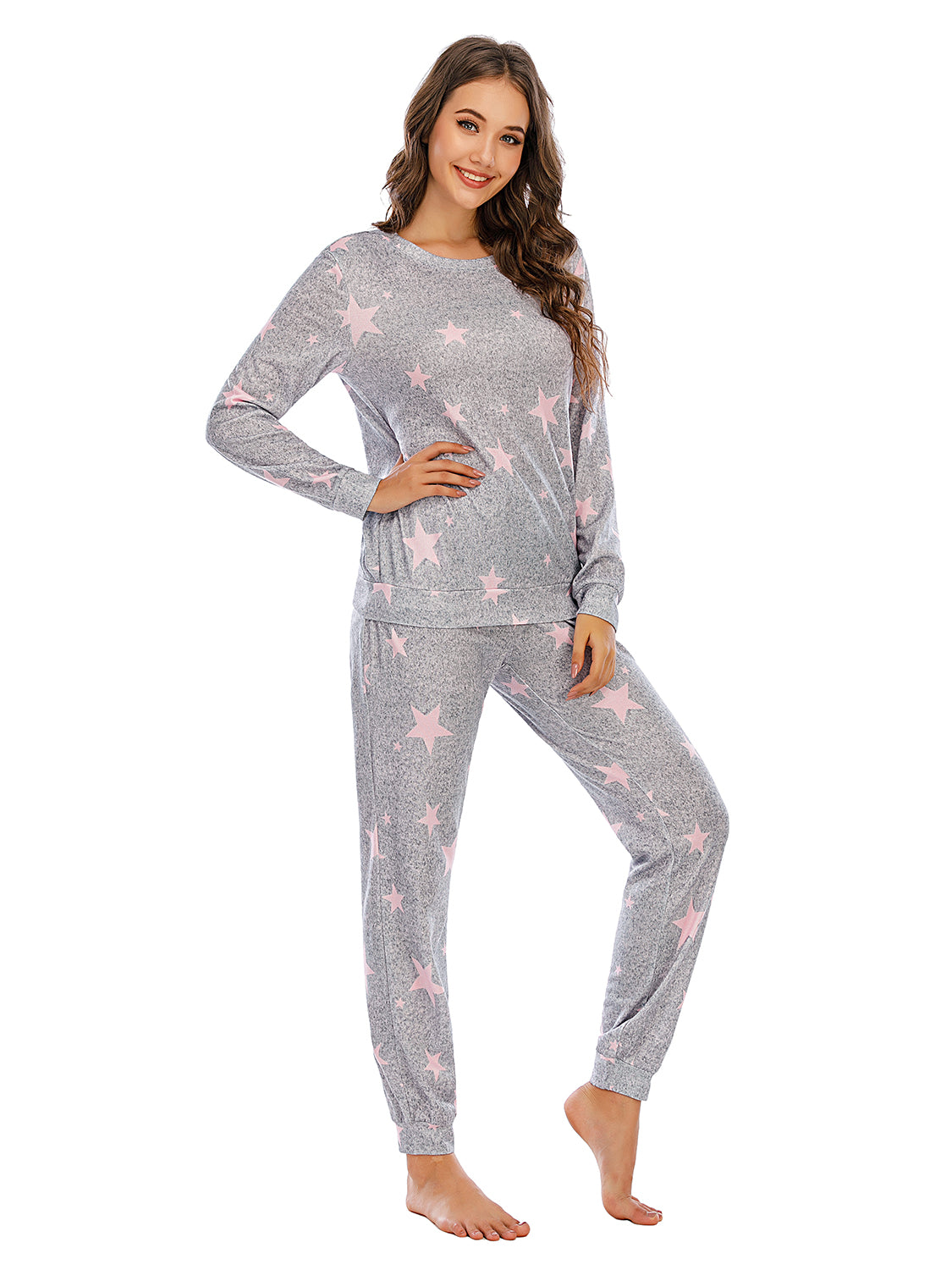 Star Top and Pants Lounge Set - Tantalize Boutique