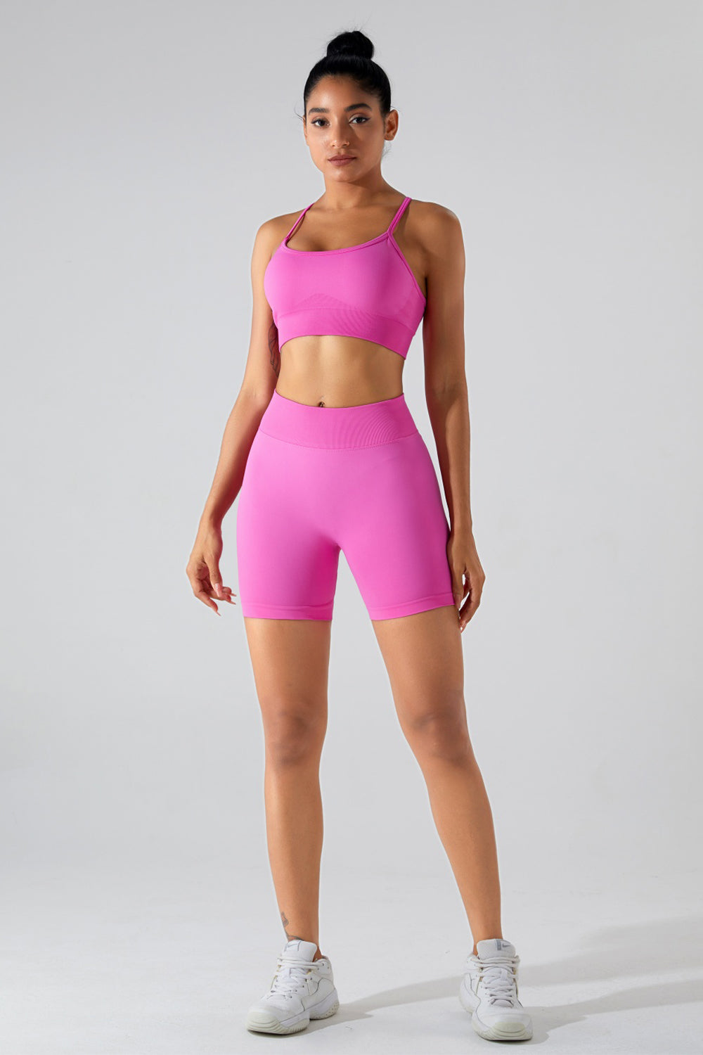 Crisscross Spaghetti Strap Active Cami - Tantalize Boutique