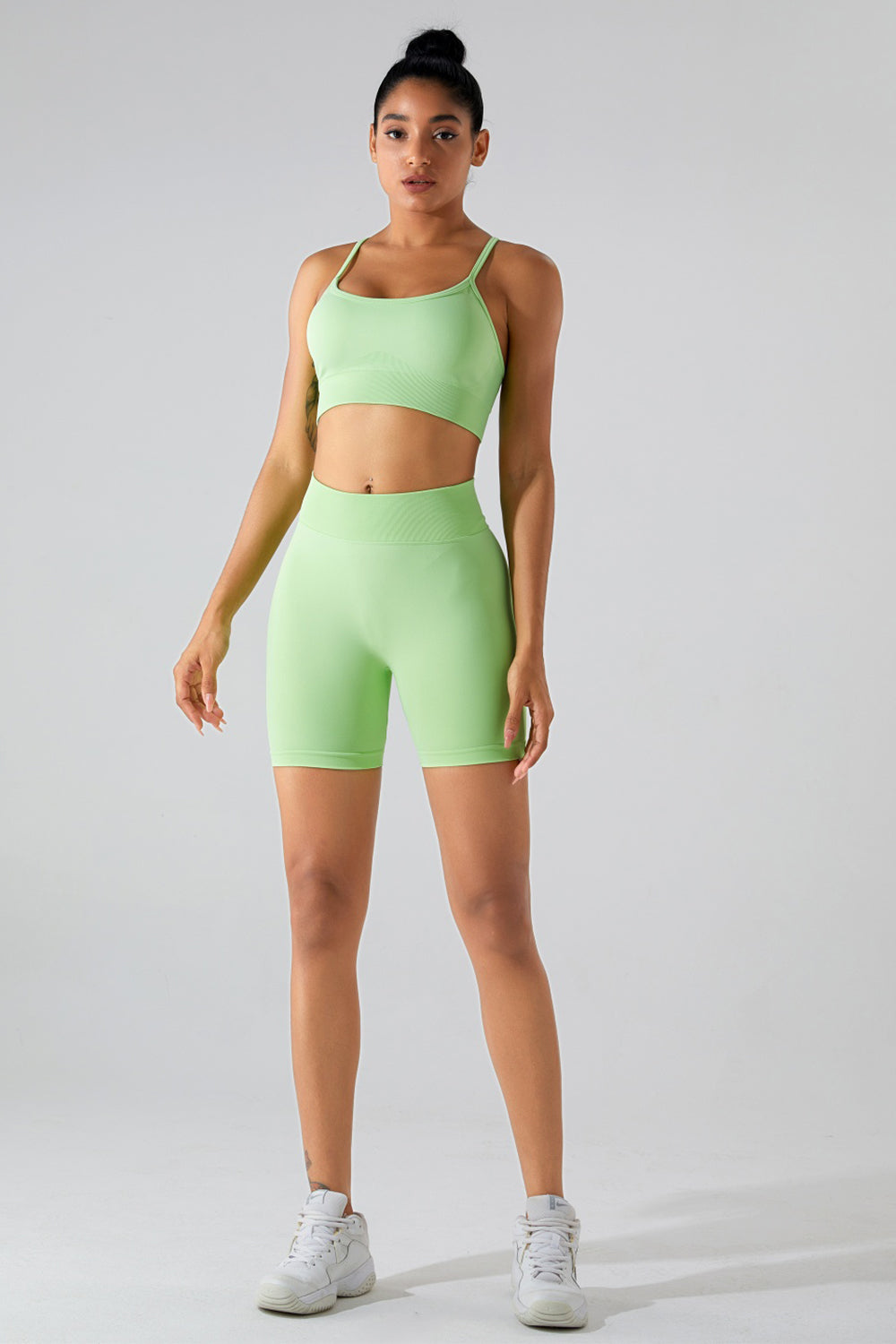 Crisscross Spaghetti Strap Active Cami - Tantalize Boutique