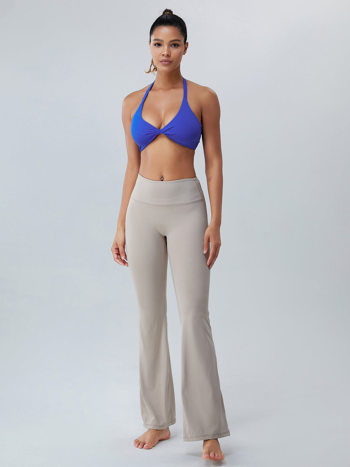 Twisted Halter Neck Active Bra - Tantalize Boutique