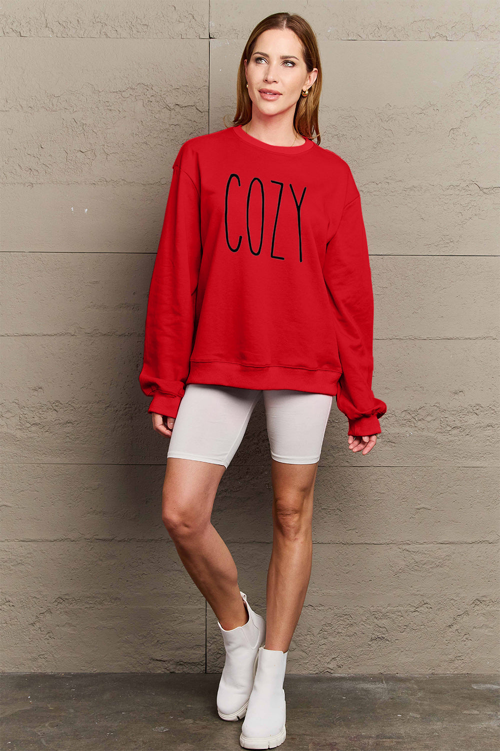 Simply Love Full Size COZY Graphic Sweatshirt - Tantalize Boutique