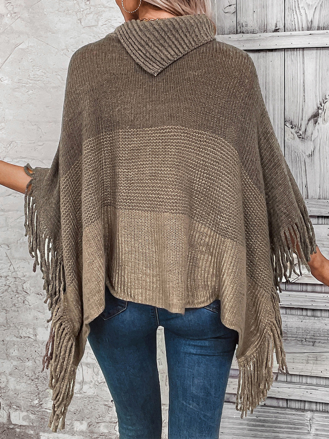 Decorative Button Fringe Detail Sweater - Tantalize Boutique