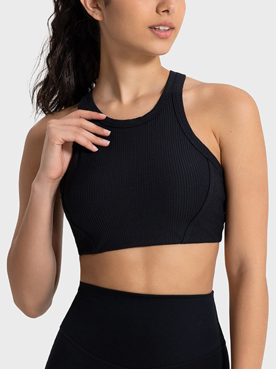 Wide Strap Cropped Sport Tank - Tantalize Boutique