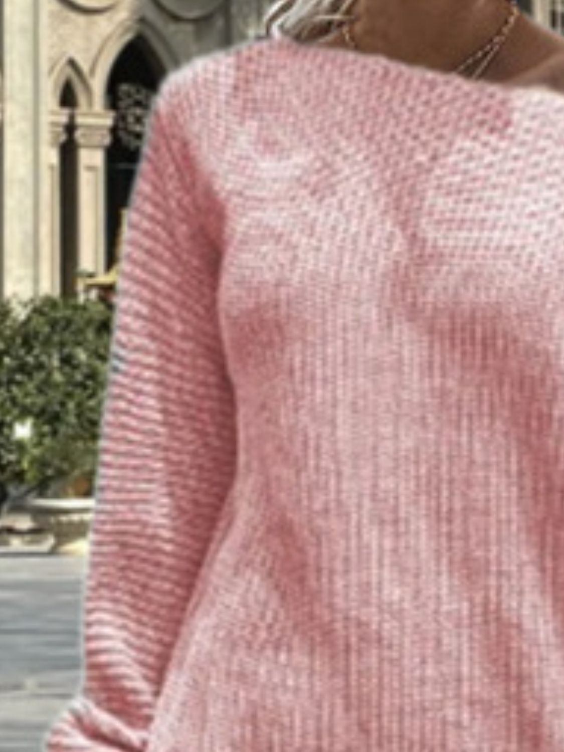 One Shoulder Lantern Sleeve Sweater Dress - Tantalize Boutique