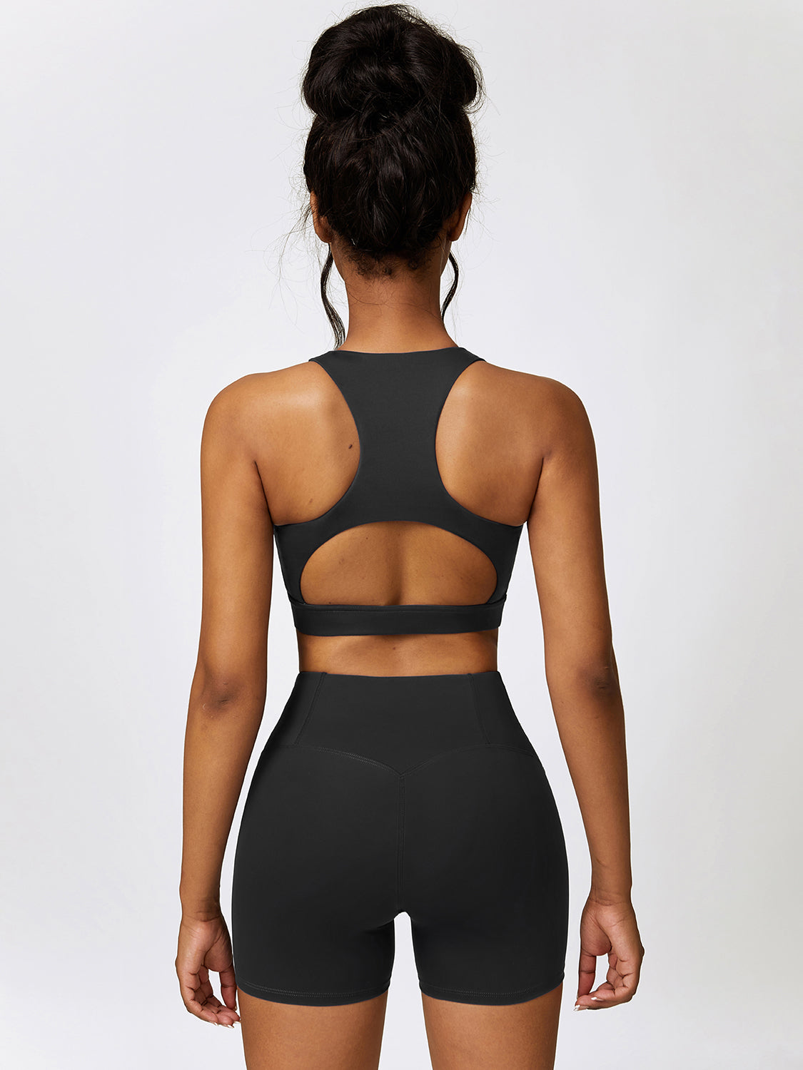 Cutout Cropped Sport Tank and Shorts Set - Tantalize Boutique