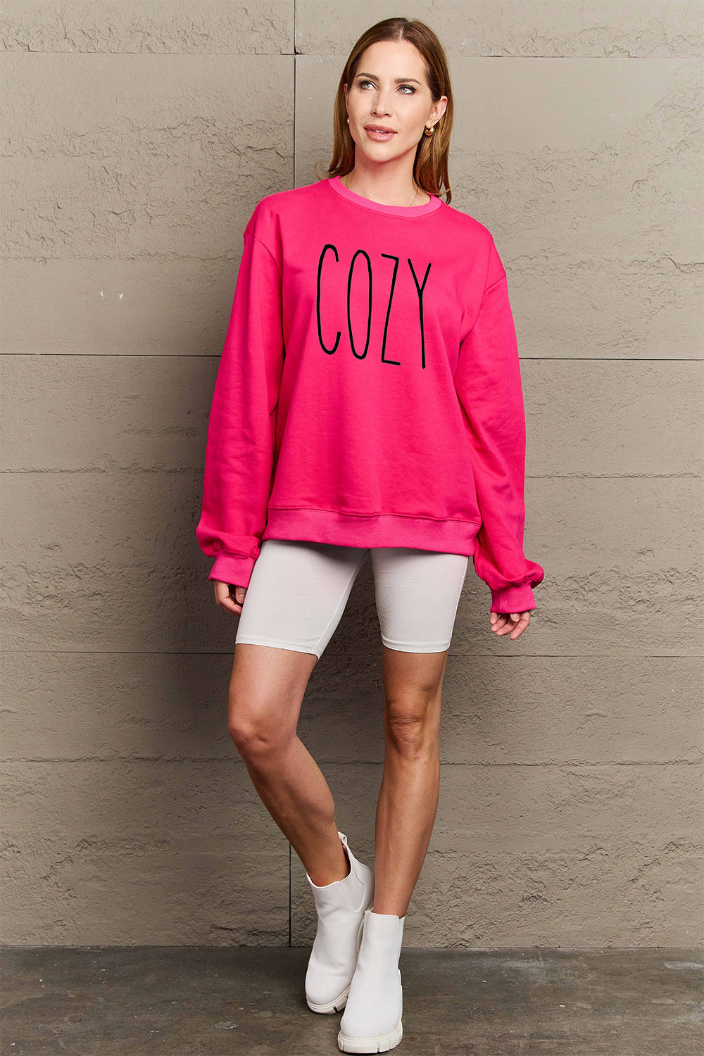 Simply Love Full Size COZY Graphic Sweatshirt - Tantalize Boutique