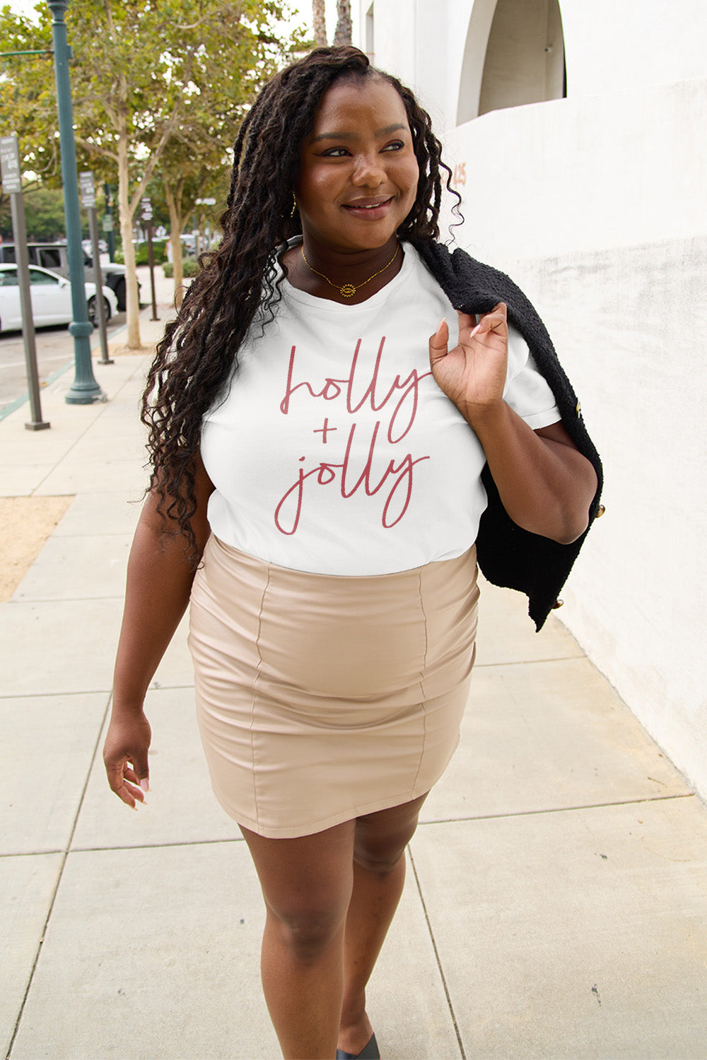 Simply Love Full Size Letter Graphic Short Sleeve T-Shirt - Tantalize Boutique