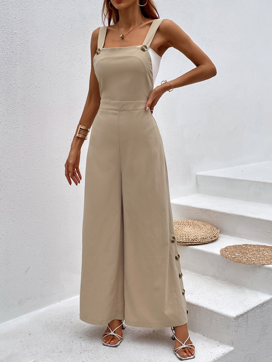 Wide Leg Overalls - Tantalize Boutique