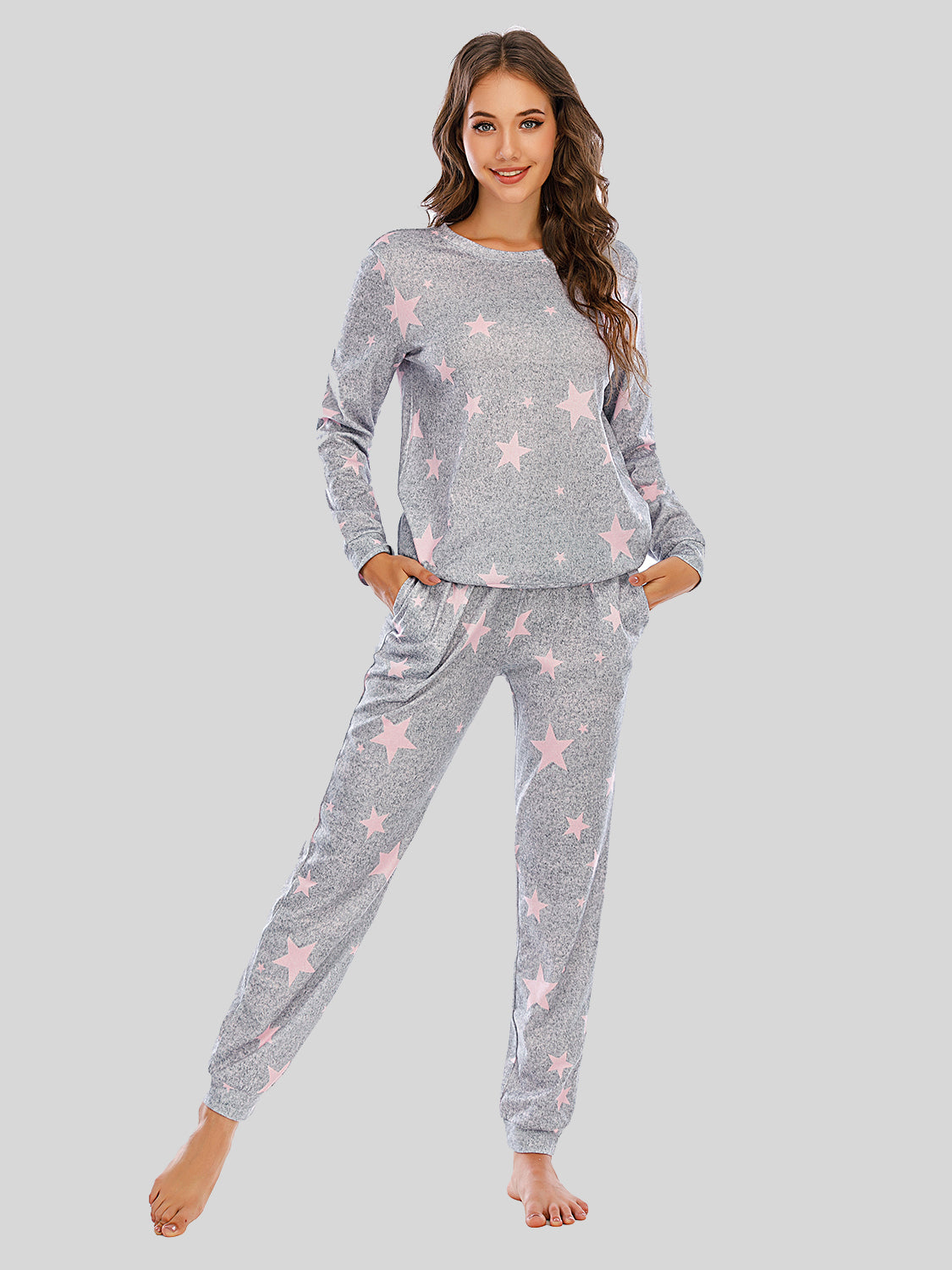 Star Top and Pants Lounge Set - Tantalize Boutique