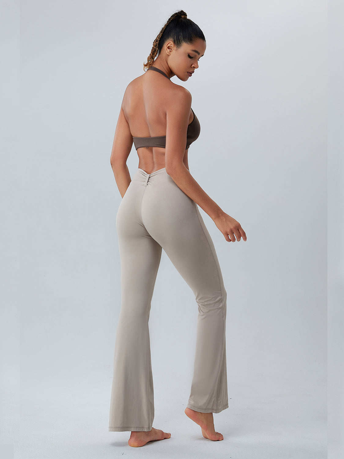 Twisted Halter Neck Active Bra - Tantalize Boutique