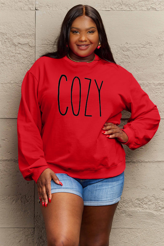 Simply Love Full Size COZY Graphic Sweatshirt - Tantalize Boutique