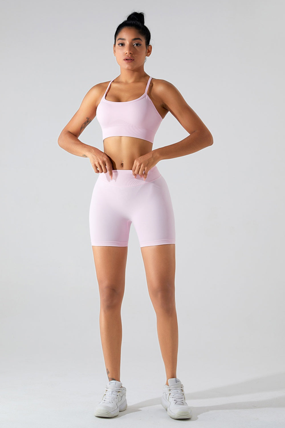 Crisscross Spaghetti Strap Active Cami - Tantalize Boutique