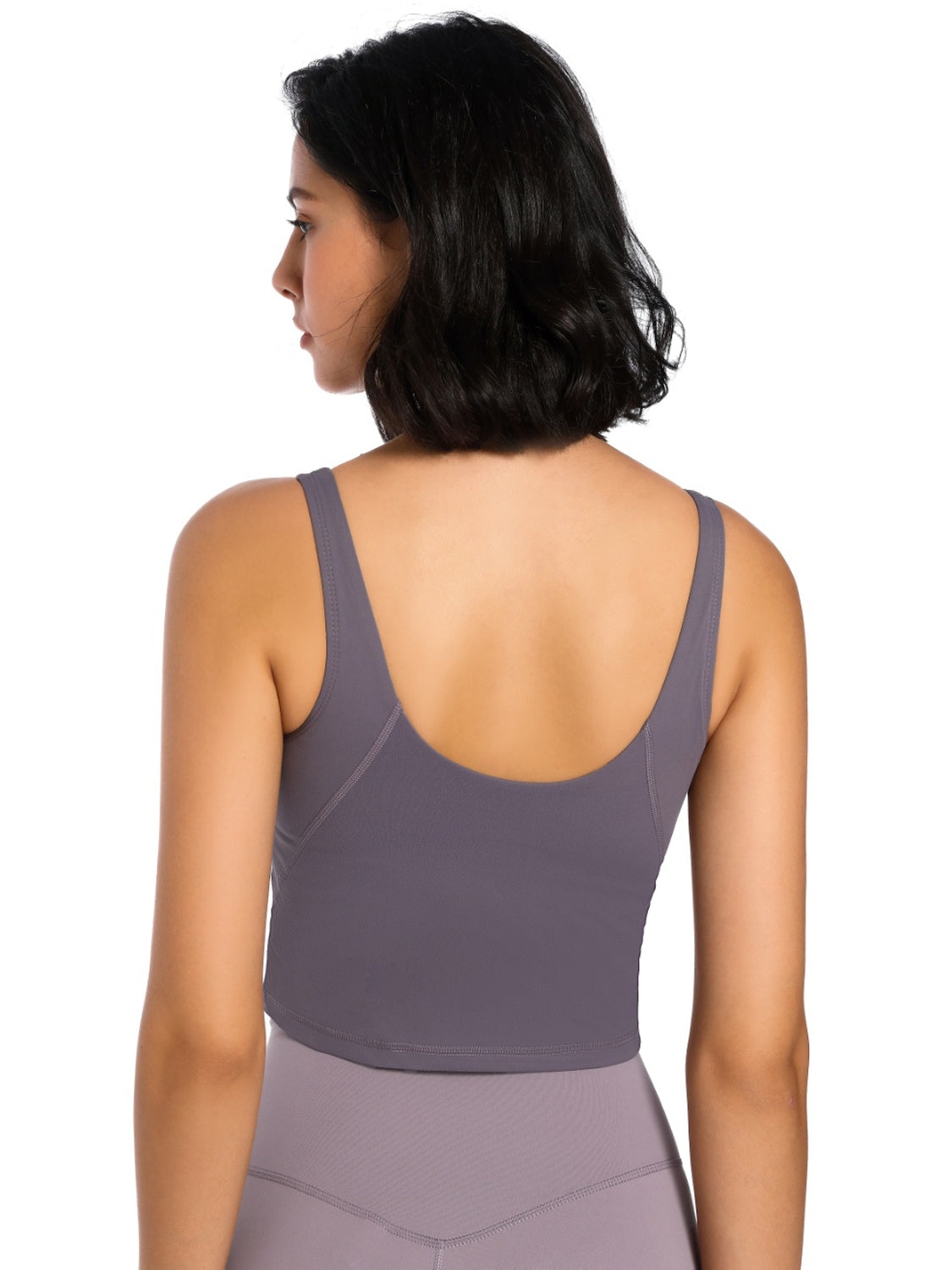Scoop Neck Wide Strap Active Tank - Tantalize Boutique