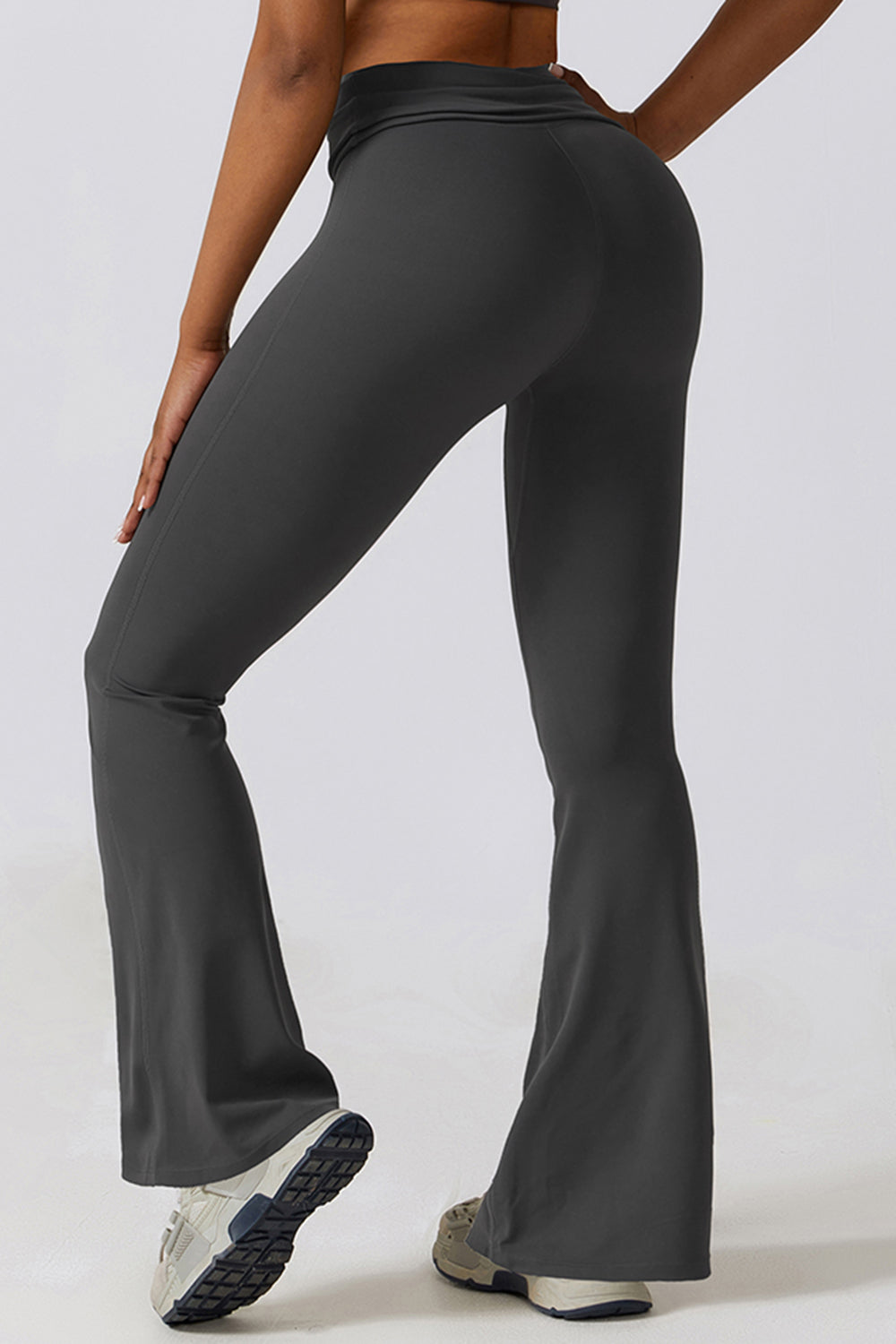 Halter Neck Flare Sport Jumpsuit - Tantalize Boutique