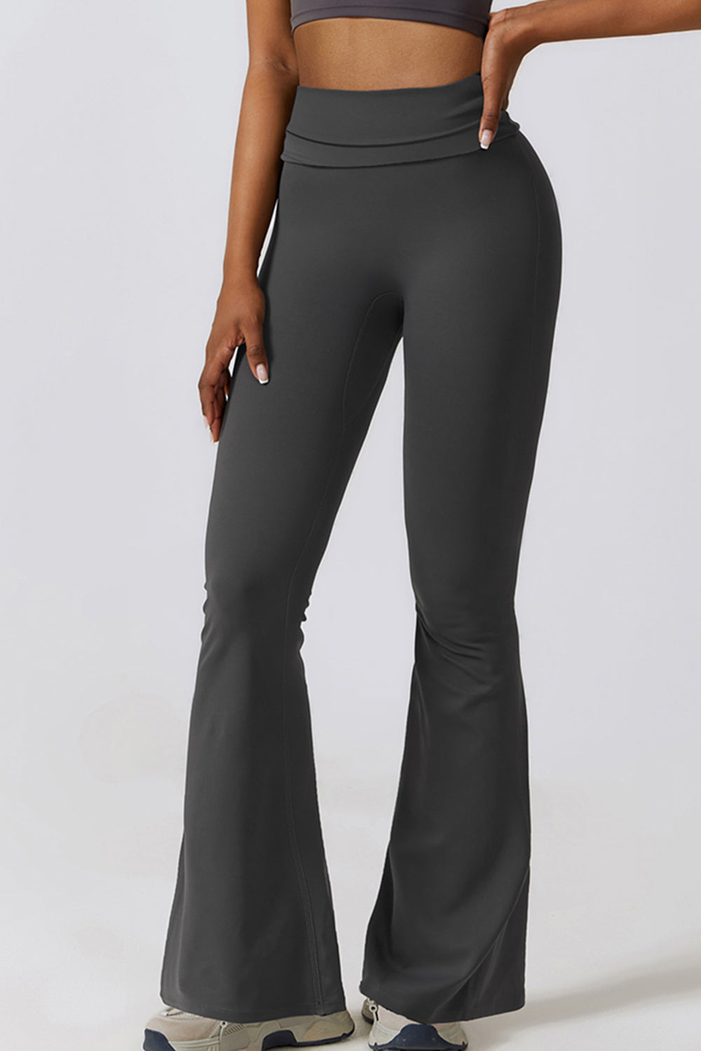 Halter Neck Flare Sport Jumpsuit - Tantalize Boutique