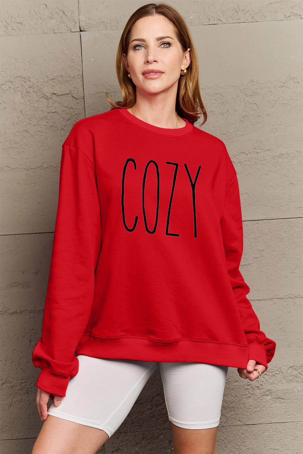 Simply Love Full Size COZY Graphic Sweatshirt - Tantalize Boutique