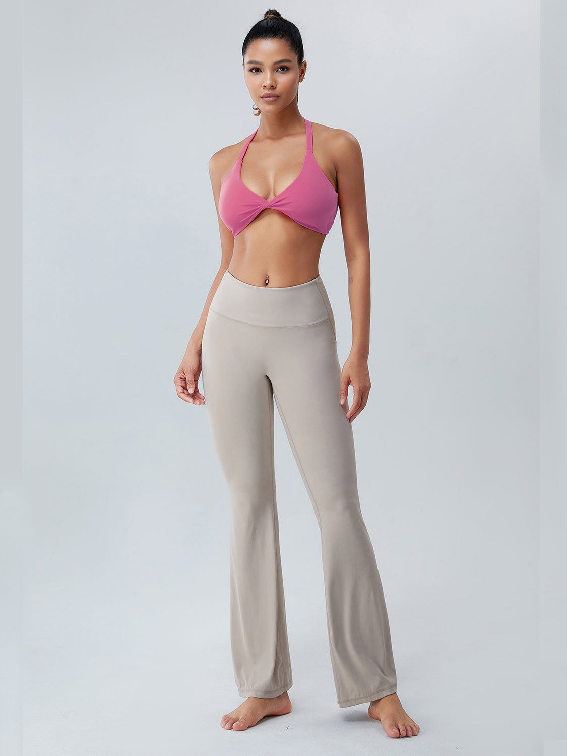 Twisted Halter Neck Active Bra - Tantalize Boutique