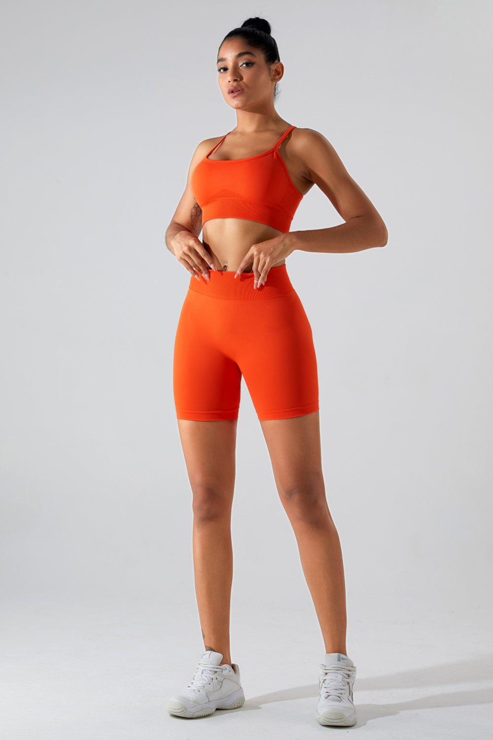 Crisscross Spaghetti Strap Active Cami - Tantalize Boutique