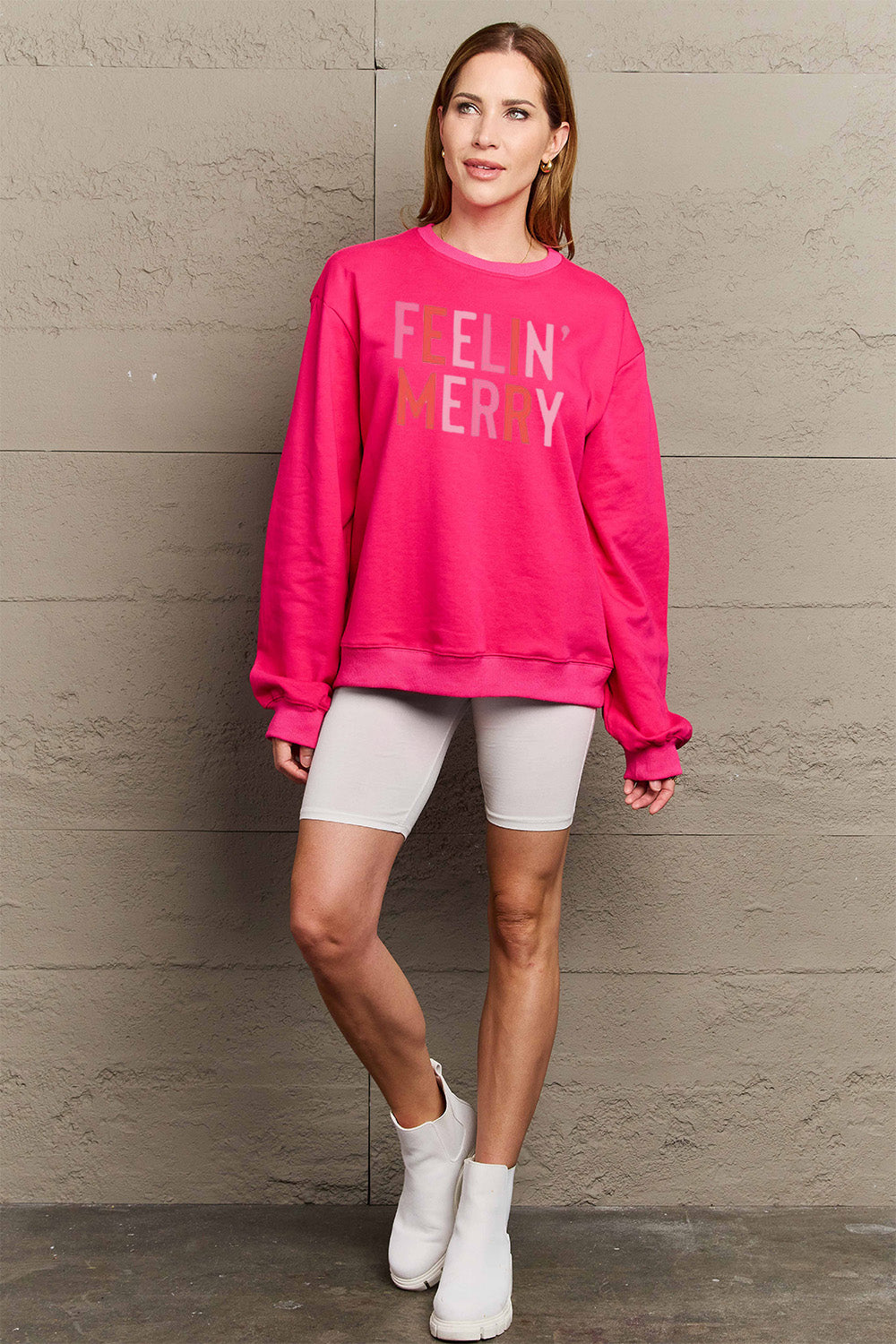Simply Love Full Size Graphic Round Neck Sweatshirt - Tantalize Boutique