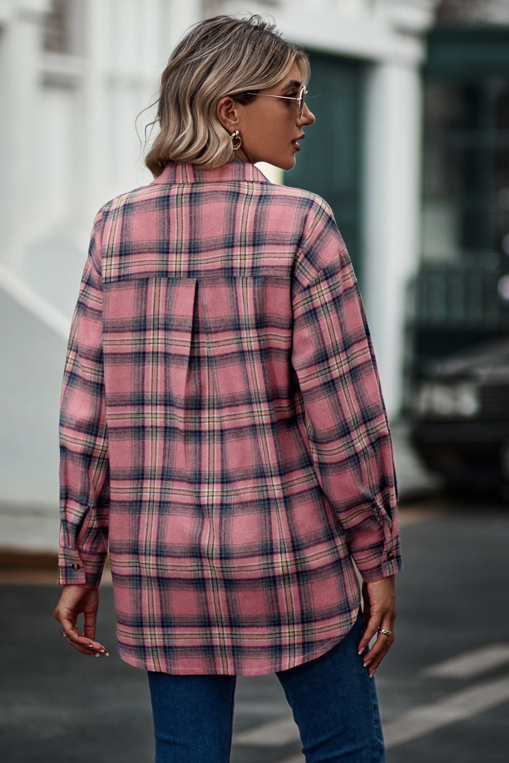 Plaid Long Sleeve Shirt - Tantalize Boutique
