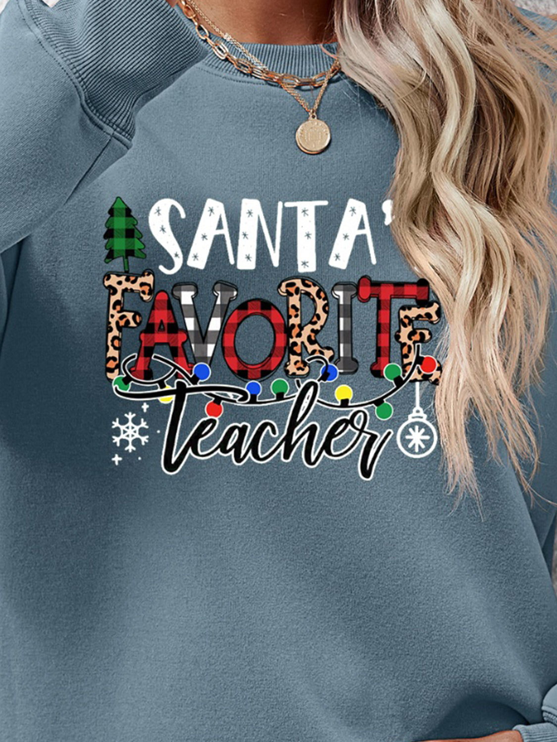 Letter Graphic Sweatshirt - Tantalize Boutique