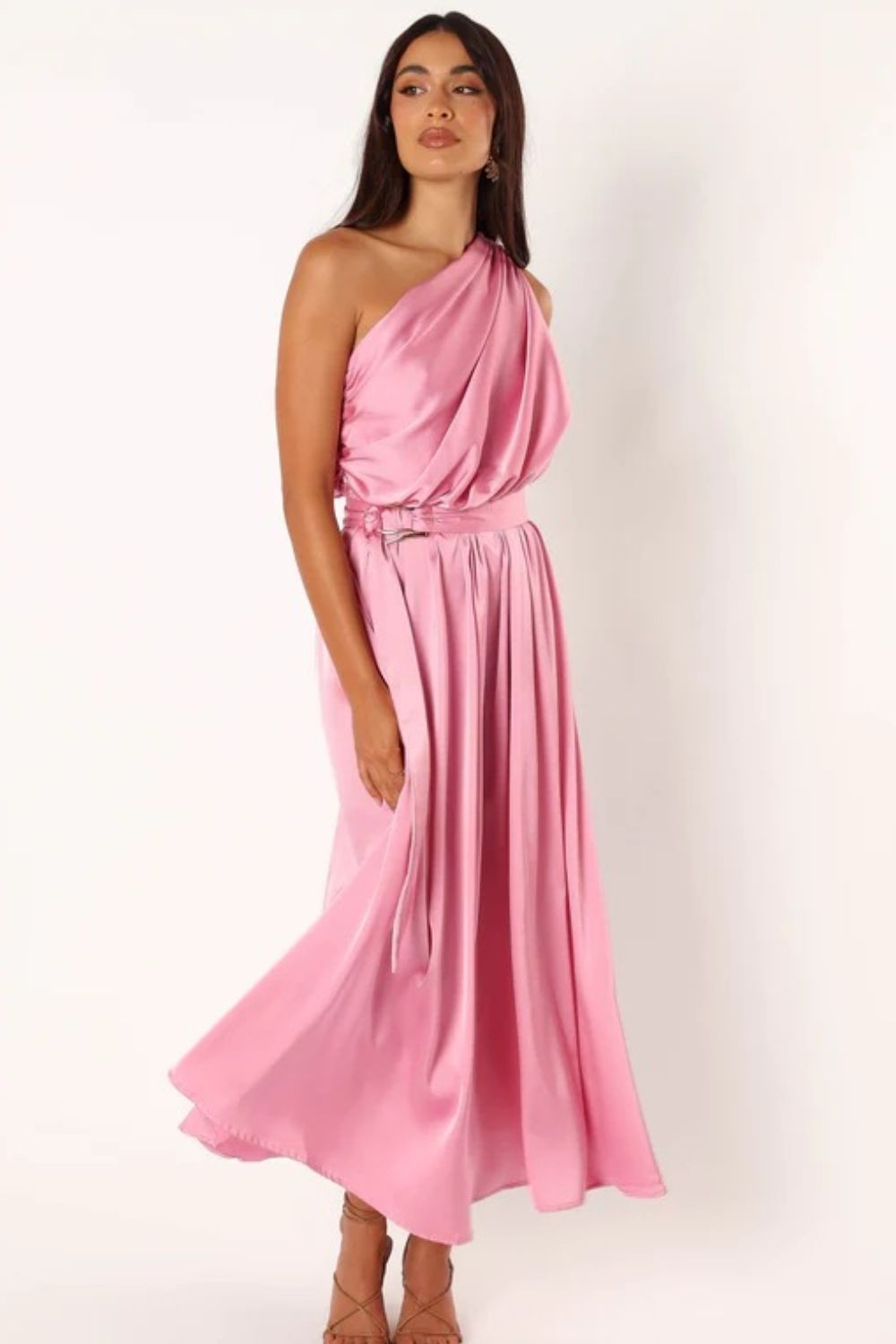 Ruched One Shoulder Dress - Tantalize Boutique