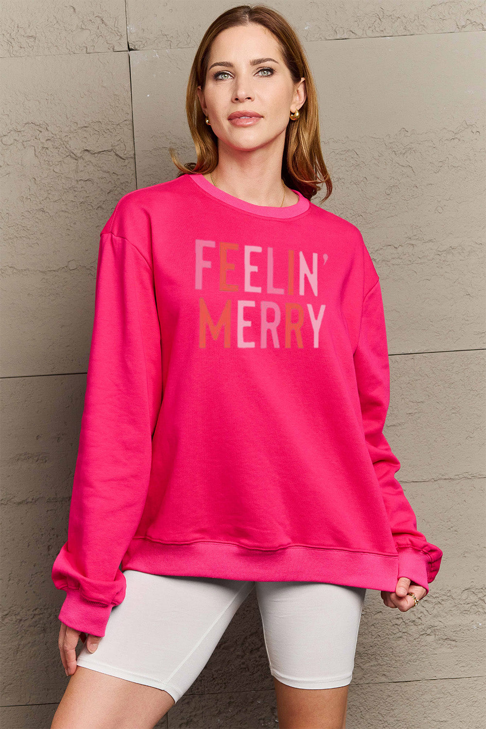 Simply Love Full Size Graphic Round Neck Sweatshirt - Tantalize Boutique