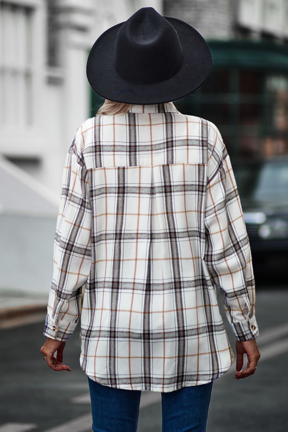 Plaid Long Sleeve Shirt - Tantalize Boutique