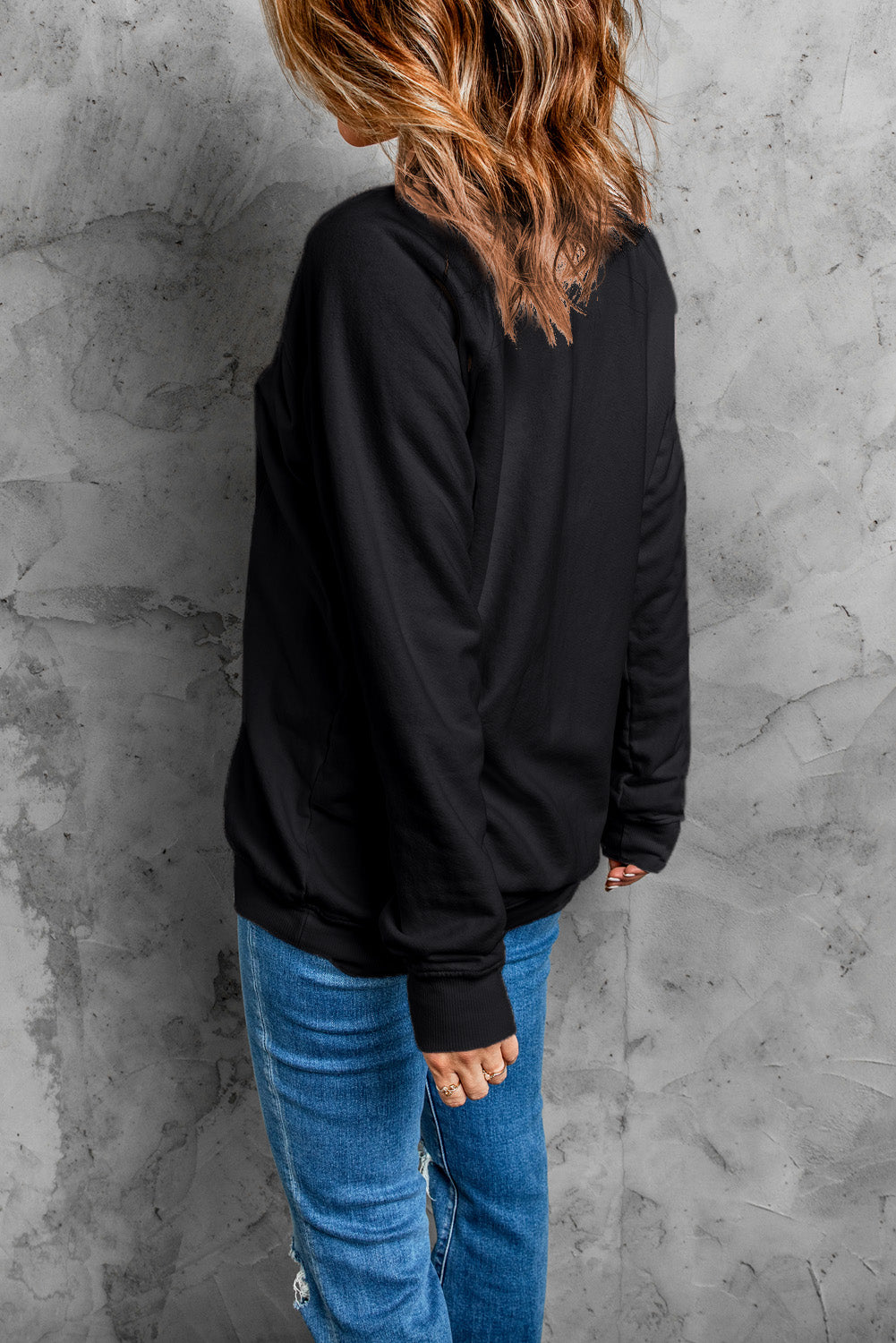 HAPPY NEW YEAR Round Neck Sweatshirt - Tantalize Boutique