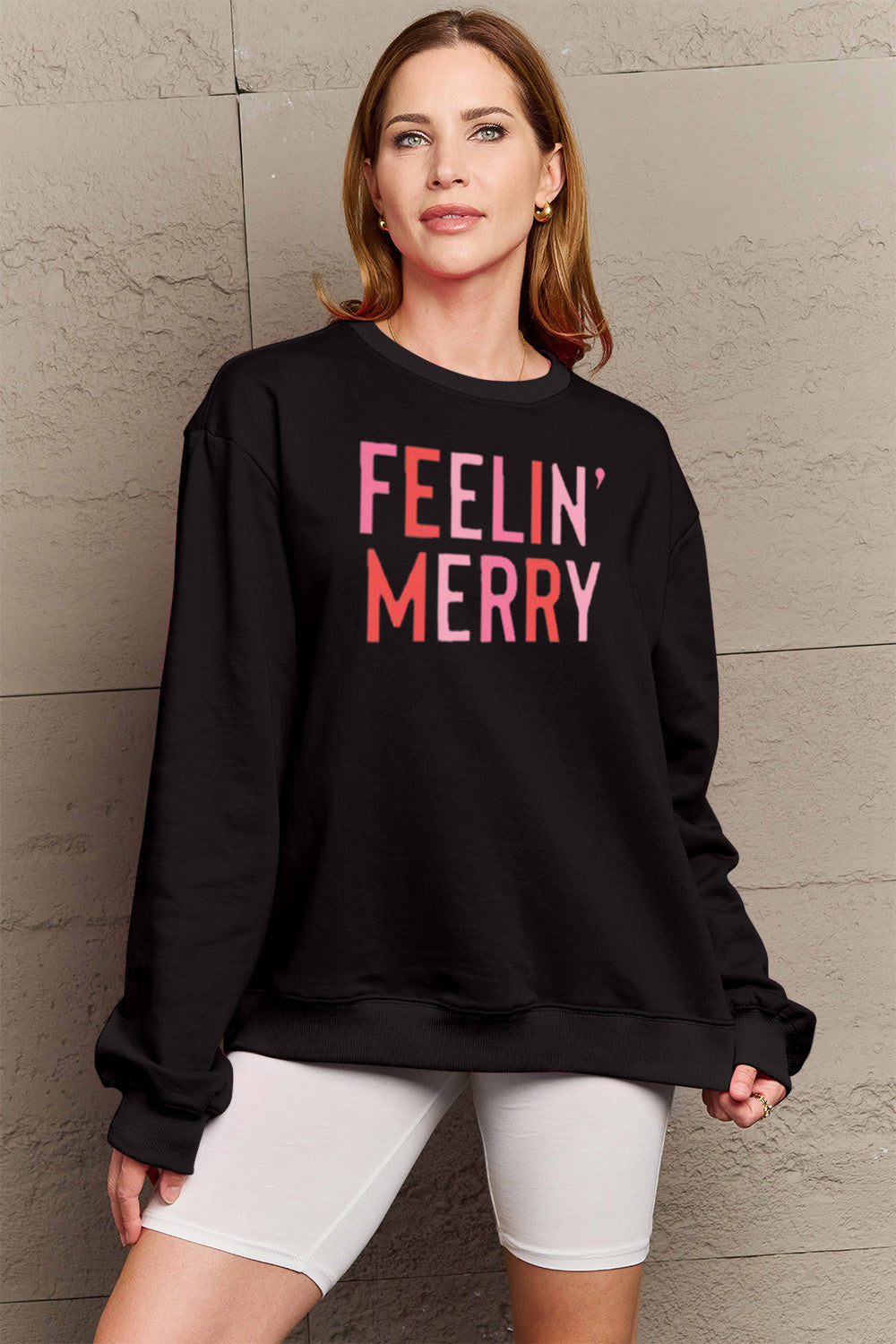 Simply Love Full Size Graphic Round Neck Sweatshirt - Tantalize Boutique