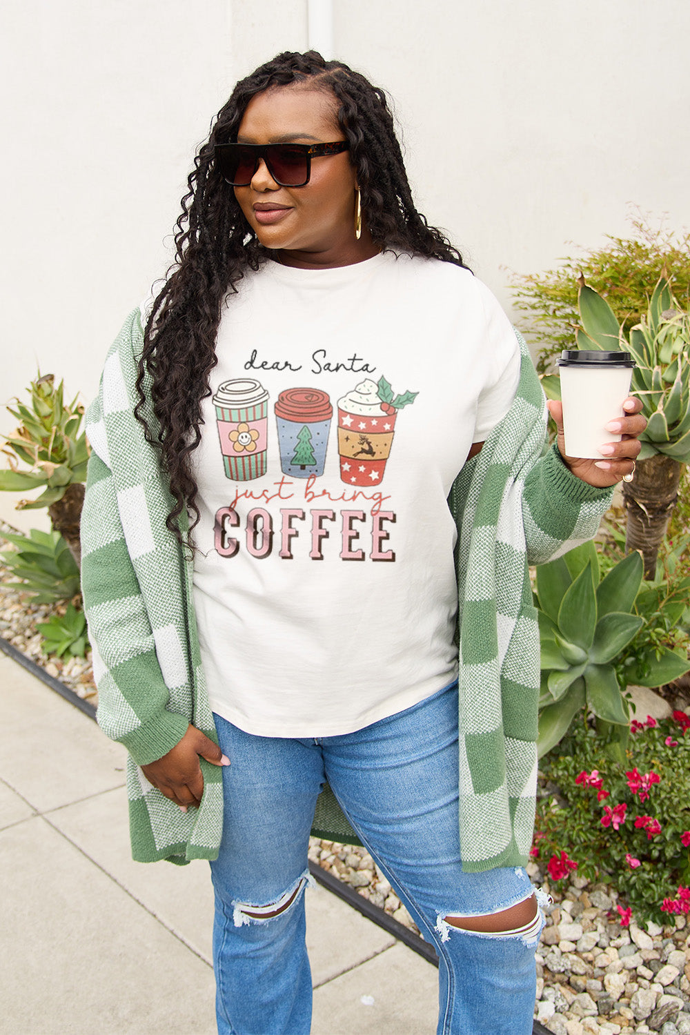 Simply Love Full Size COFFEE Graphic Short Sleeve T-Shirt - Tantalize Boutique